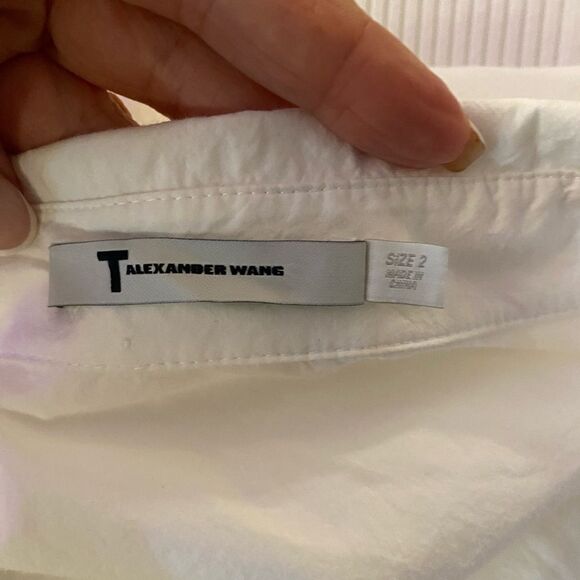T Alexander Wang 100% cotton white dress, size 2 - Picture 13 of 14